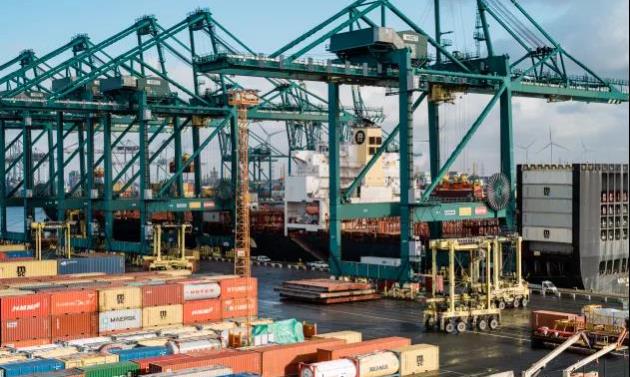 每月新增進出口箱量2.4萬(wan) ！寧波舟山港大浦口碼頭再添新航線-华体汇体育中心物流