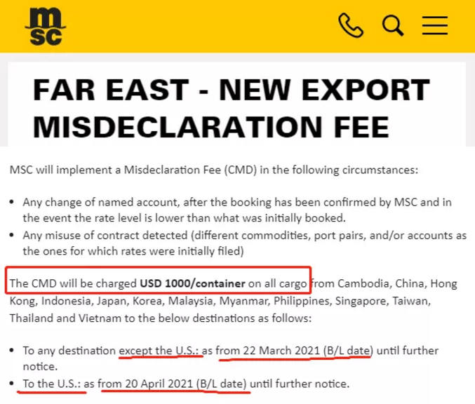 運價(jia) 剛小幅回落，各大船公司開始調整運價(jia) 及各種附加費，4月起運價(jia) 又要漲了!!