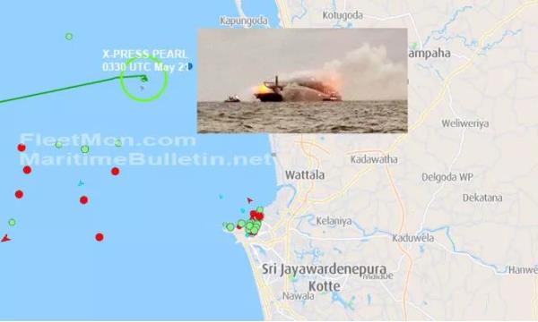 突發！一艘載有1486個(ge) 集裝箱的貨船著火！船上載有危險品-华体汇体育中心物流